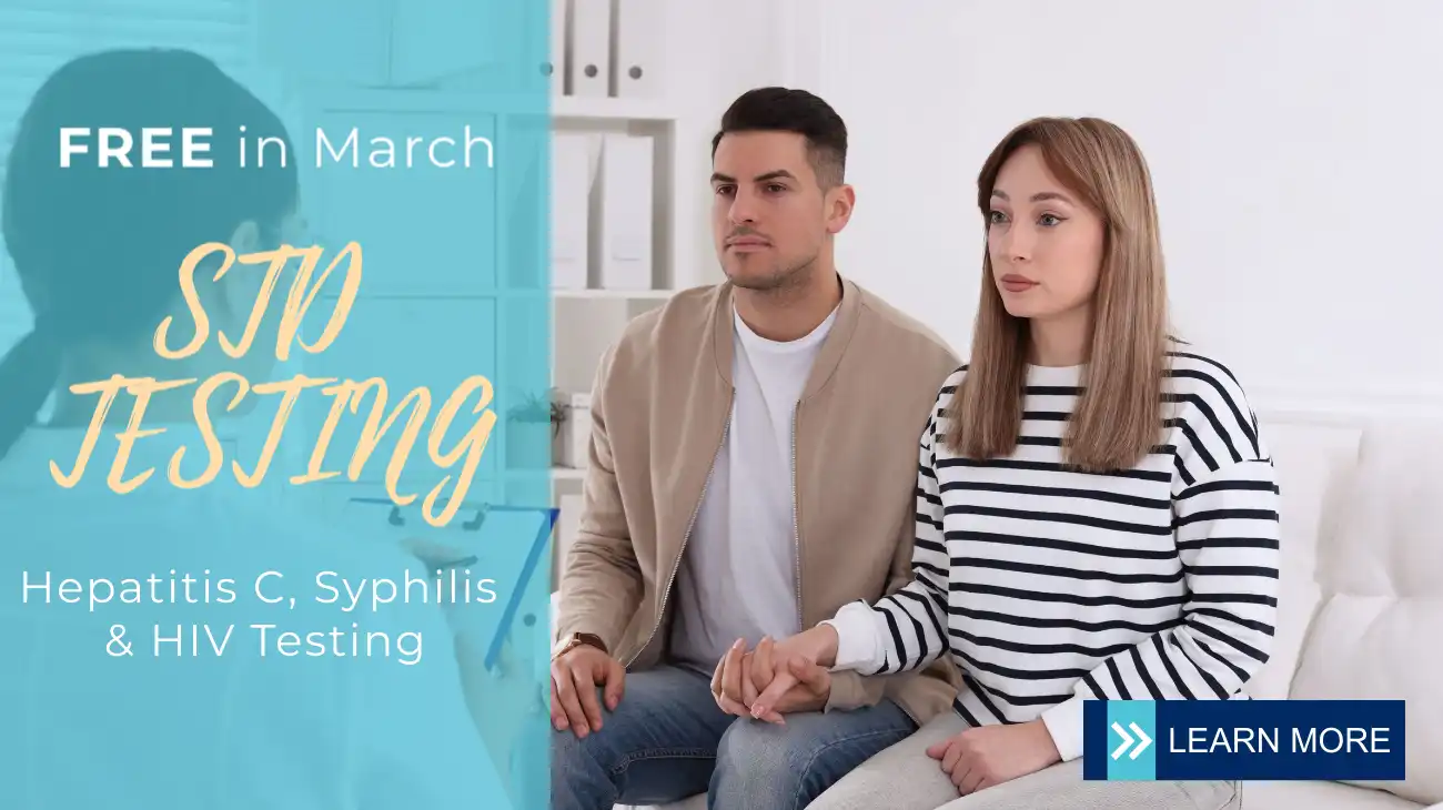 FREE Hepatitis C, HIV, and Syphilis Testing for the month of March